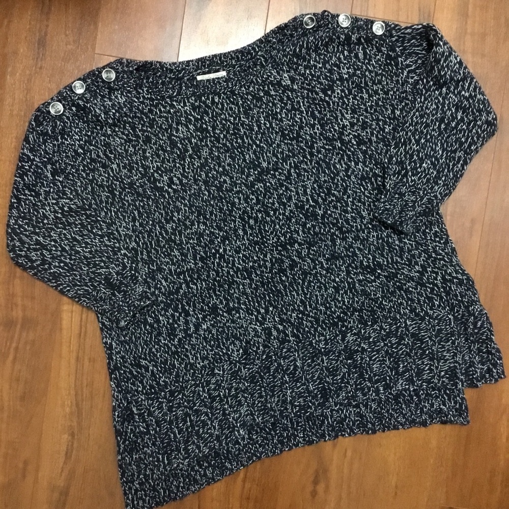Lucky Brand Womens XL Marbled Knit Sweater